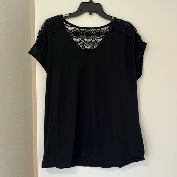 Sonoma Black Cotton Embroidered Muscle Tee Sixe XL - Picture 1 of 7